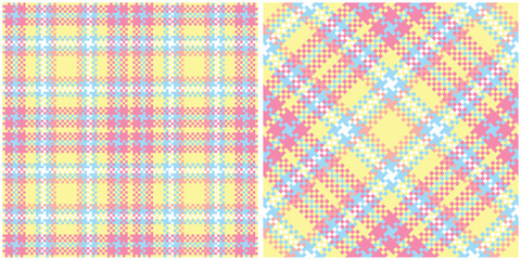 Plaid Pattern Seamless. Tartan Plaid Vector Seamless Pattern. for Scarf, Dress, Skirt, Other Modern Spring Autumn Winter Fashion Textile Design.