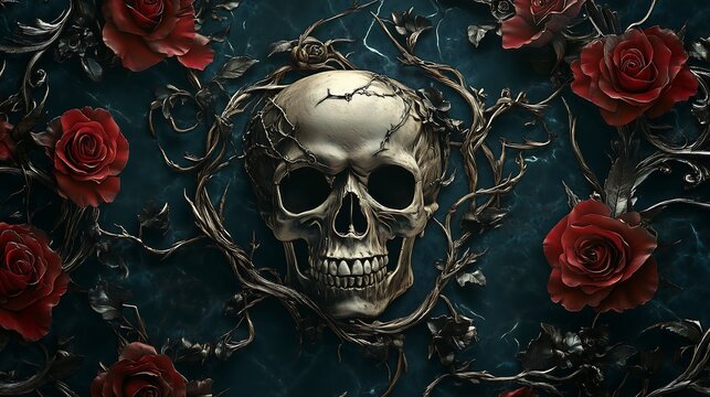 Gothic Skull Motif