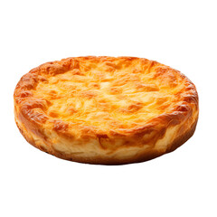 Isolated Traditional Finnish Pannukakku with Golden Brown Crust.