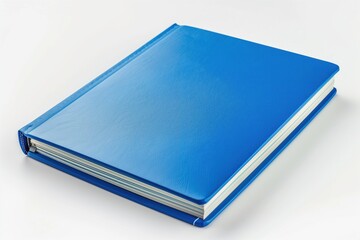 blue notepad on a white background