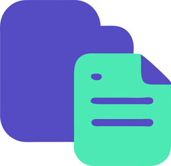 documents, icon colored shapes gradient