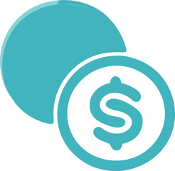 the token is available in your account icon, icon colored shapes gradient