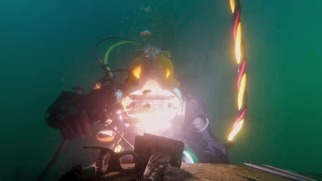 Underwater welding in deep ocean depths