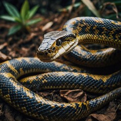 Fototapeta premium snake in the grass
