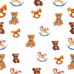 Fototapeta premium Toy pattern 