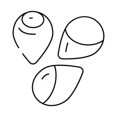 sorghum grain food line icon vector. sorghum grain food sign. isolated contour symbol black illustration