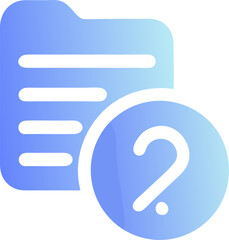 content, icon colored shapes gradient