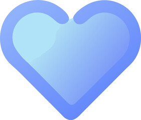 heart, icon colored shapes gradient
