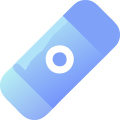 a eraser, icon colored shapes gradient