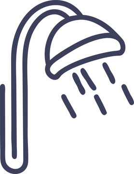 recommend clip art: shower head, icon outline