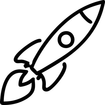 recommend clip art: a captivating nion sign featuring a stylized rocket in a launching position, illuminated with