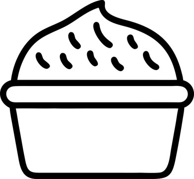 recommend clip art: butter box, icon outline