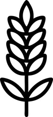 wheat, icon outline