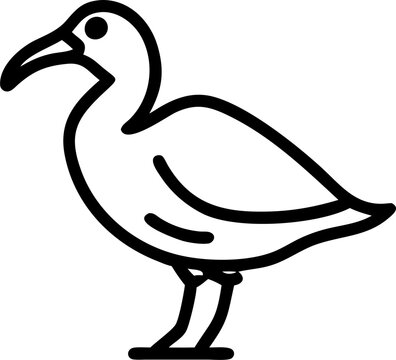 recommend clip art: caspian tern, icon outline