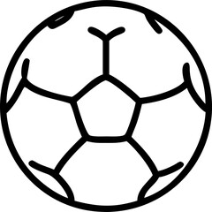 balon futbol, icon outline
