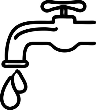 recommend clip art: tap water, icon outline