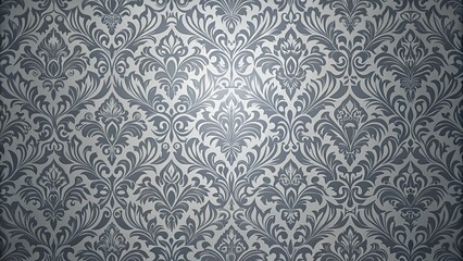 Fototapeta premium Damask seamless steel pattern with shadow and highlight , damask, seamless, pattern,steel, element, shadow, highlight