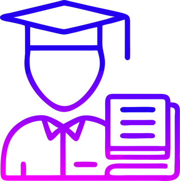 recommend clip art: copiadora el estudiante, icon outline gradient