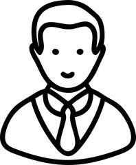 Obraz premium man, icon outline