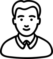 Obraz premium men, icon outline
