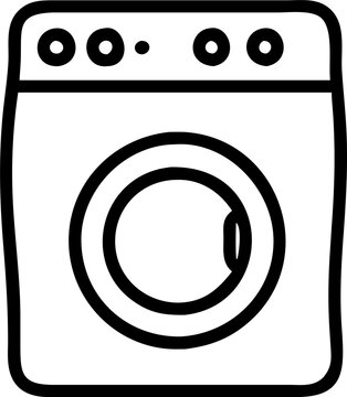recommend clip art: washing machine, icon outline