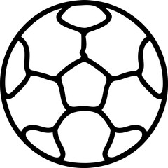 soccer ball, icon outline