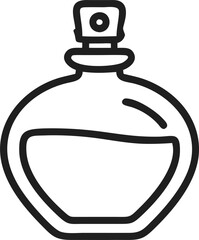 Obraz premium bottle of perfume, icon outline