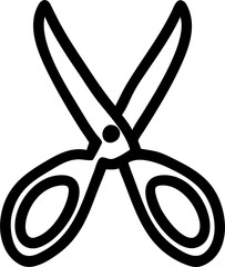 scissors, icon outline