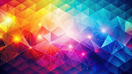 Obraz premium Abstract geometric background design with vibrant colors , abstract, background, wallpaper, geometric, design, colorful