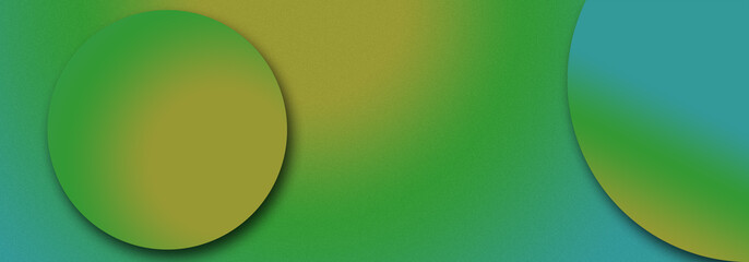 A modern style Grainy background, green brown blue abstract color circular noisy texture banner poster header cover design, empty space for text