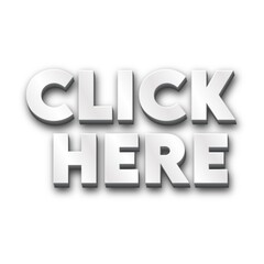 3D click here text poster