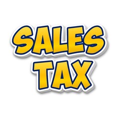 3d sales tax poster banner