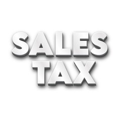 3d sales tax poster banner