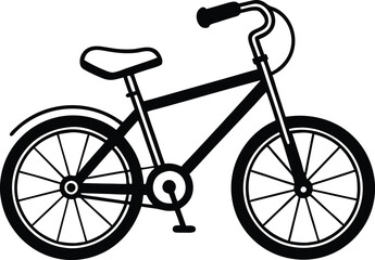 bicycle silhouette unique vector