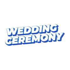 3d wedding ceremony text poster