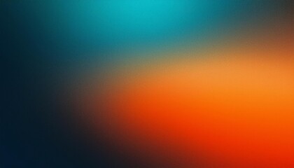 Teal orange black color gradient background, grainy texture effect, poster banner backdrop design. Generated image