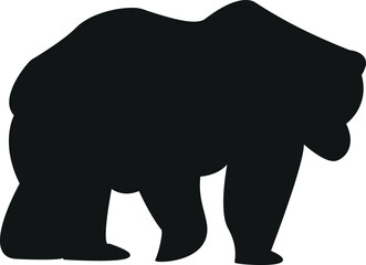 Bear silhouette vector