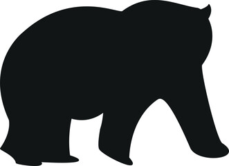 Bear silhouette vector