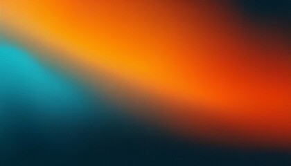 Teal orange black color gradient background, grainy texture effect, poster banner backdrop design. Generated image