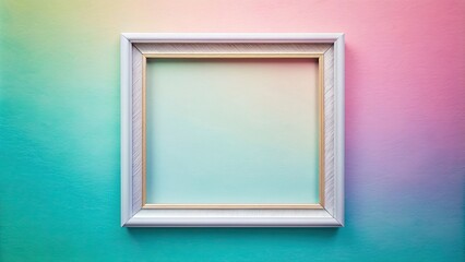 Fototapeta premium Frame picture with ombre style on pastel background, pastel, frame, picture, ombre, style, soft, gradient, colors