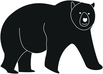 Silhouette of a bear