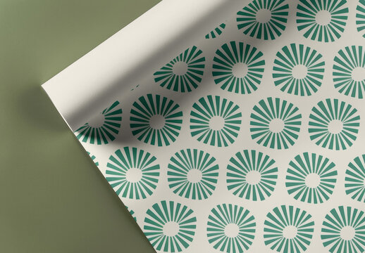 Stationery Flatlay Roll Poster Mockup With Generative AI