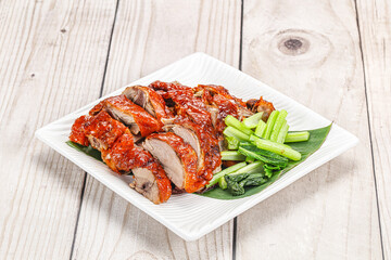 Asian cuisine - roasted duck with skin