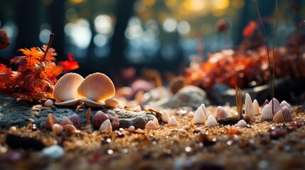 Fototapeta premium shell on the sand