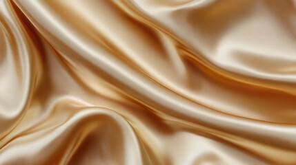 Fototapeta premium Light Pale Brown Yellow Silk Satin Background: This design features a gradient blend of dusty gold and pale brown-yellow hues, creating a luxurious and elegant look
