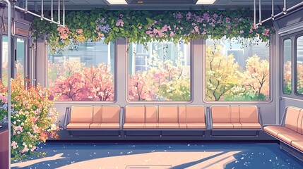 A Train Journey Through Springtime