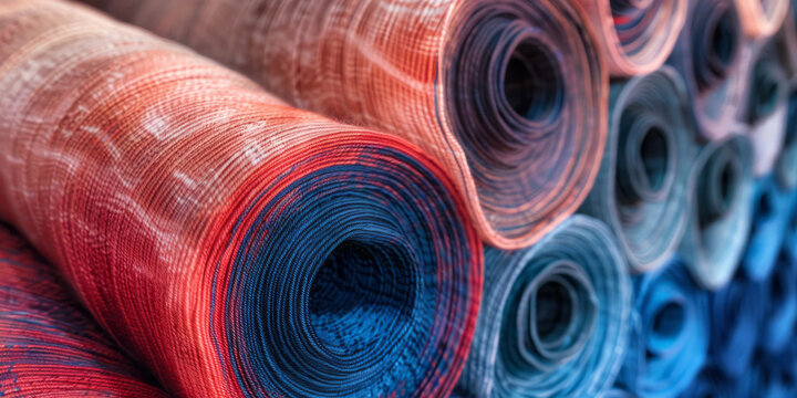 A close-up view reveals colorful striped yarn, showcasing tonalist genius, ink-washed textures, and raw metallicity.