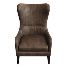 armchair isolated on white background, comfortable furniture for home interior, 3D illustration, cg render