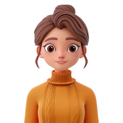 girl with a hairstyle