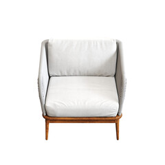 armchair isolate on a transparent background, comfortable furniture for home interior, 3D illustration, cg render
